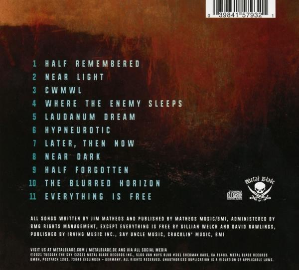 Die Rückseite eines Albums mit Titelliste und Credits.
