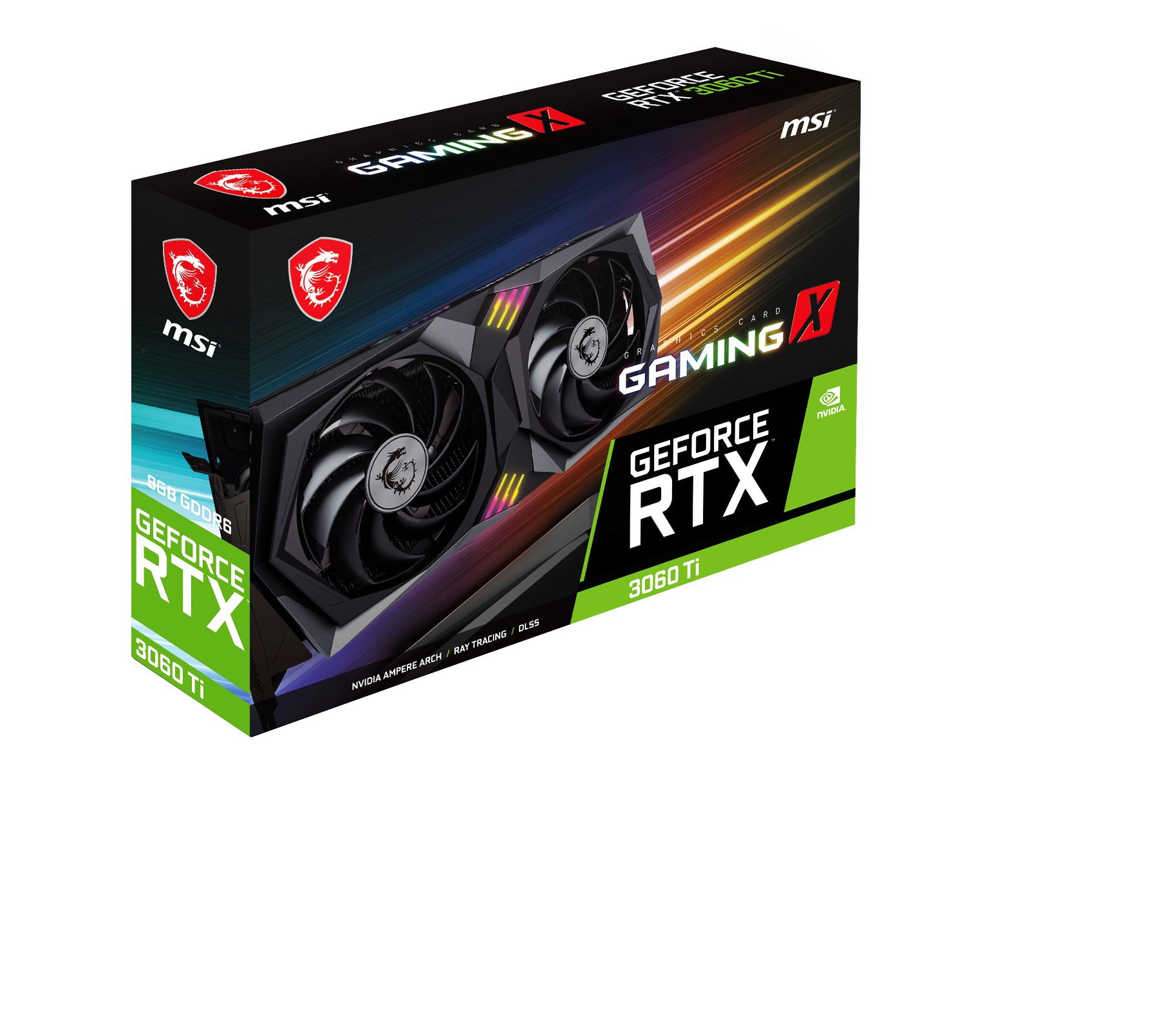 MSI VGA GeForce RTX 3060 TI Gaming X 8G LHR RTX3060TI 8GB GDDR6