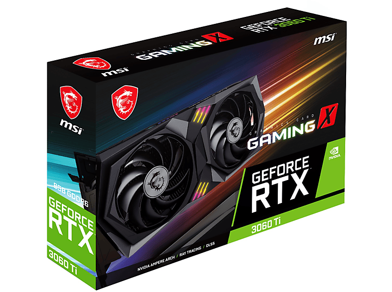 MSI VGA GeForce RTX 3060 TI Gaming X 8G LHR RTX3060TI 8GB GDDR6