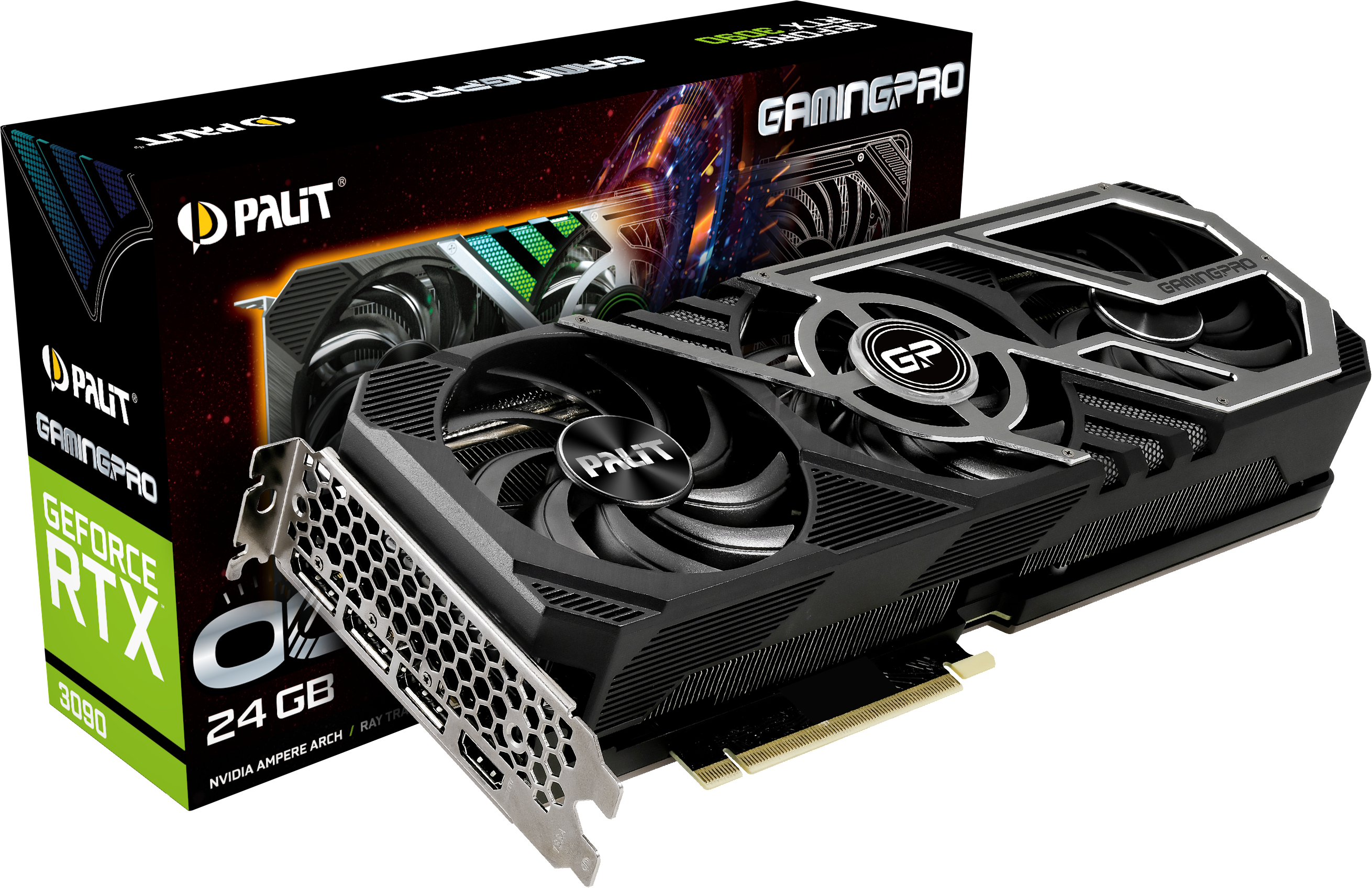 PALIT GeForce RTX™ 3090 GamingPro OC 24GB (NED3090S19SB-132BA) (NVIDIA, Grafikkarte)