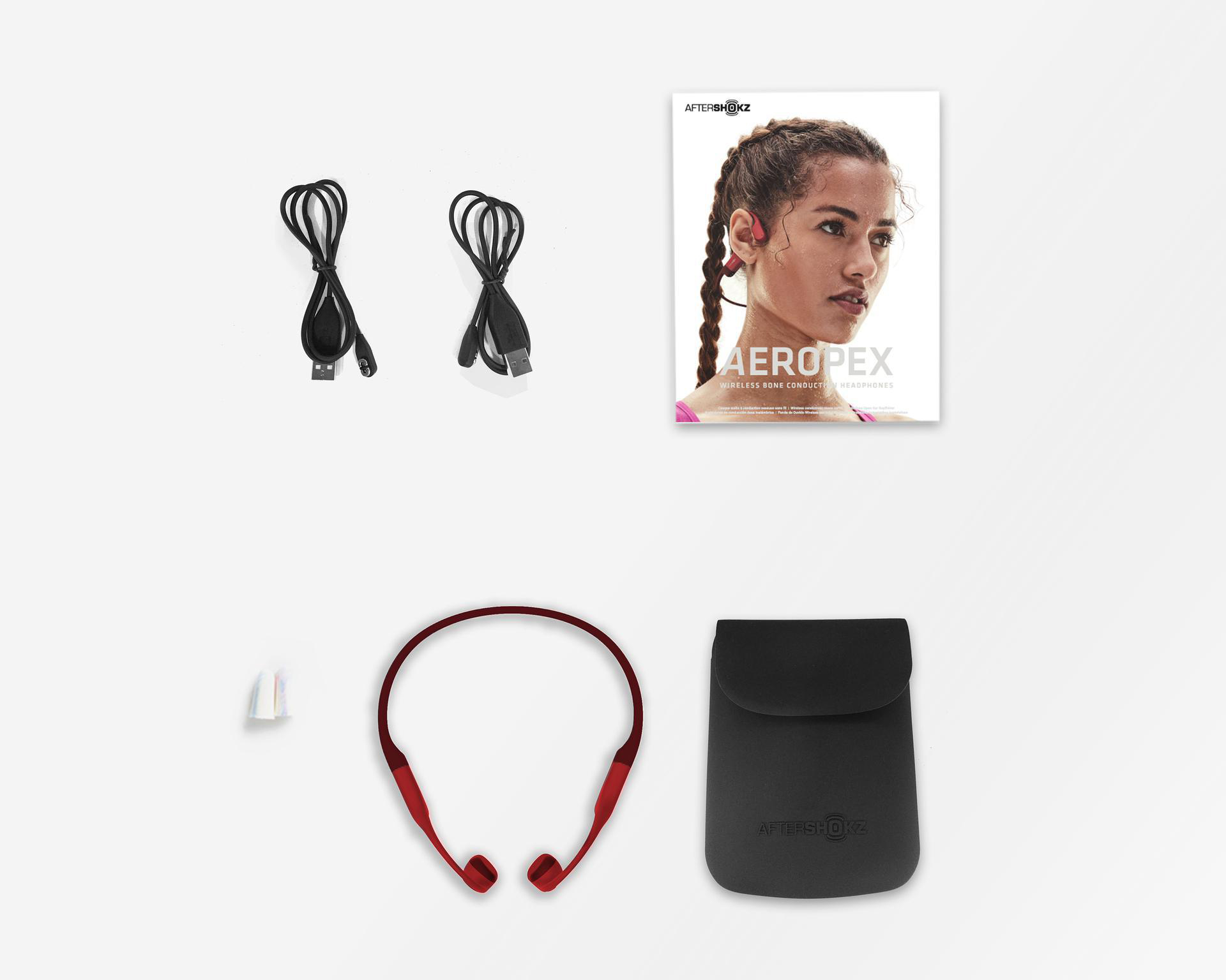 AFTERSHOKZ AEROPEX, Open-ear Headset Bluetooth Rot