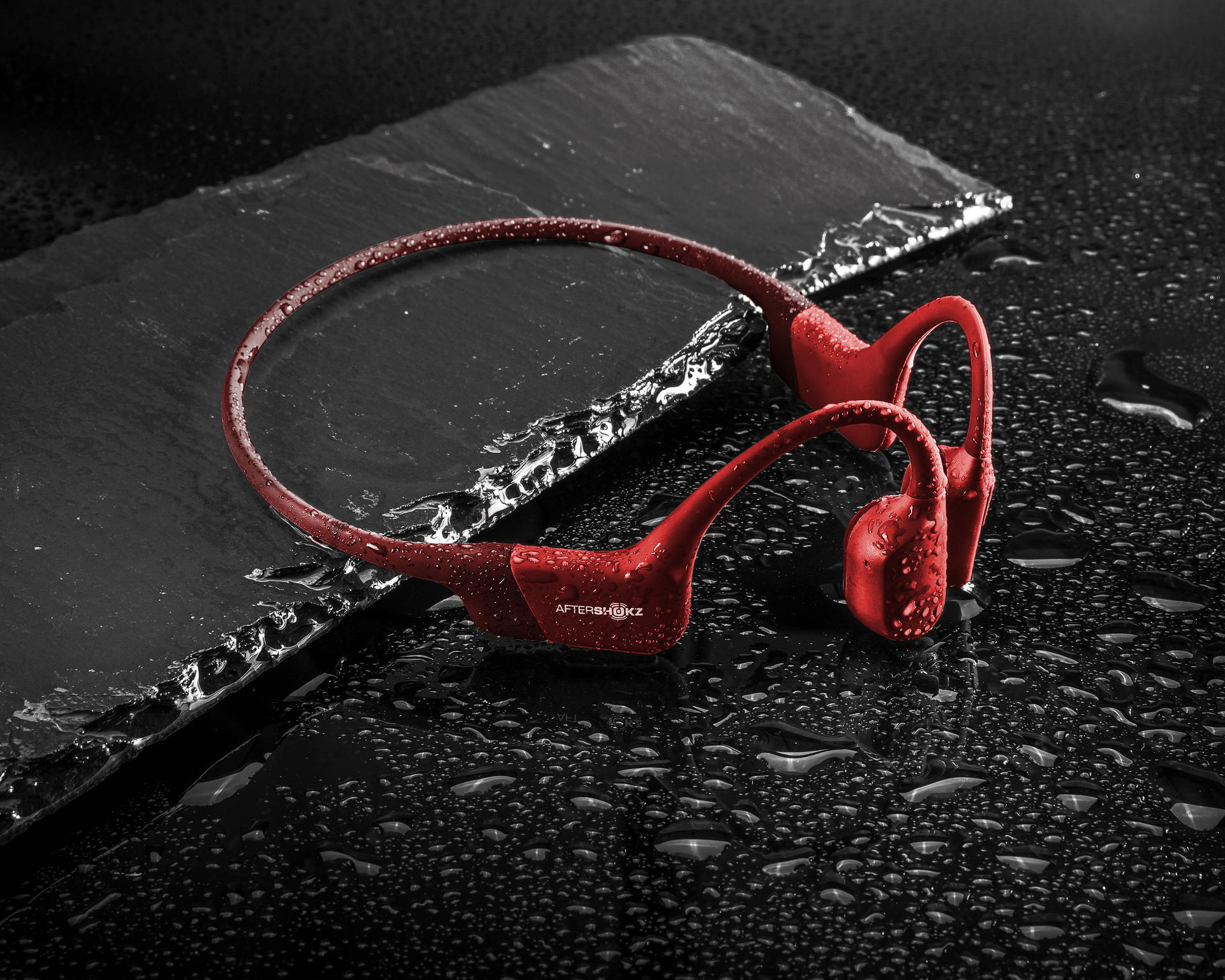 AFTERSHOKZ AEROPEX, Open-ear Headset Bluetooth Rot