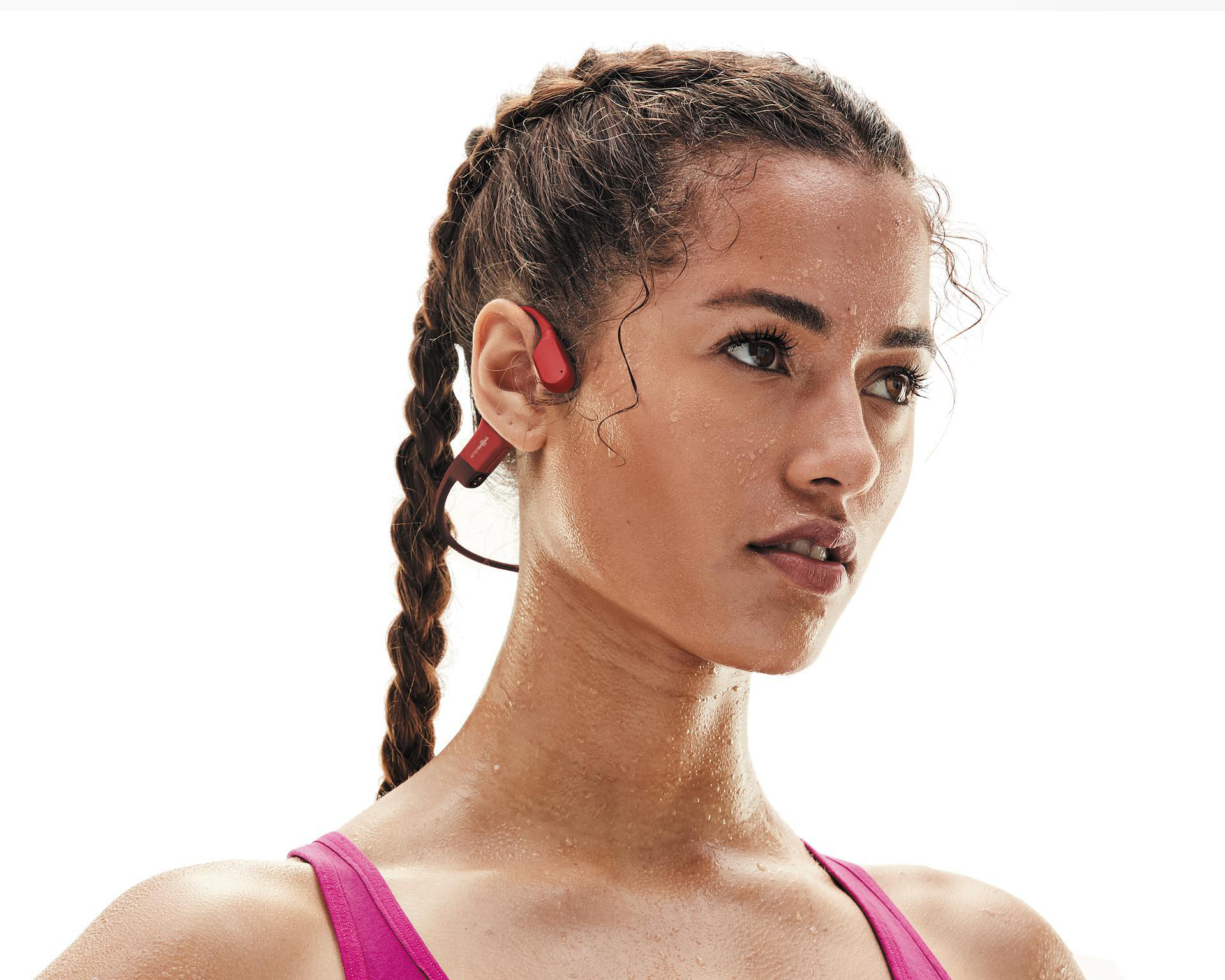 AFTERSHOKZ AEROPEX, Open-ear Headset Bluetooth Rot