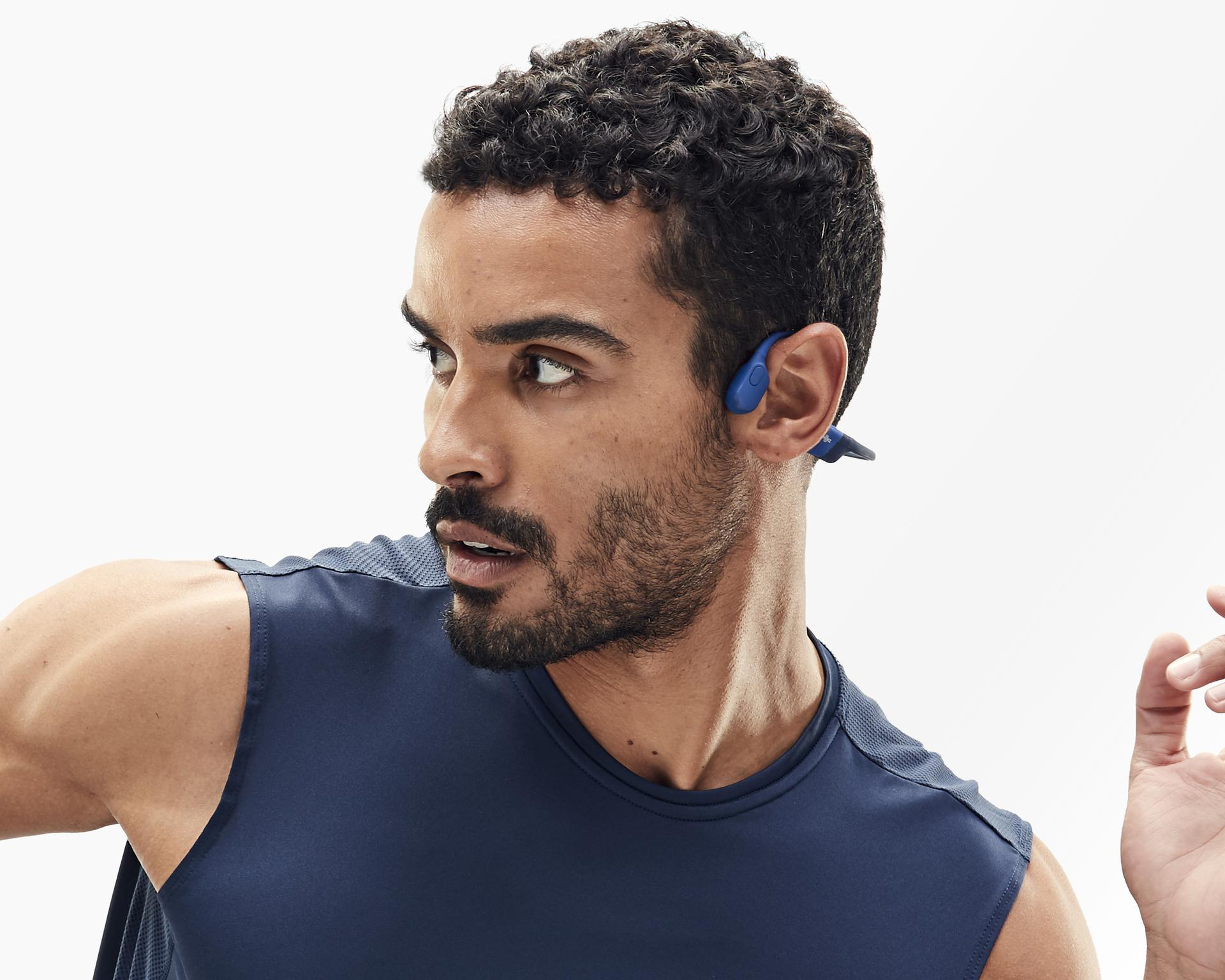AFTERSHOKZ AEROPEX, Open-ear Headset Bluetooth Blau