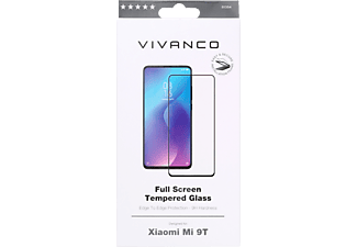 VIVANCO Displayschutzglas 2.5D für Xaomi Mi 9T, Full Screen