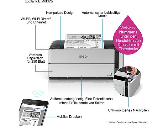 EPSON EcoTank ET-M1170 - Tintentankdrucker