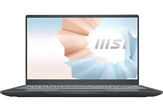 MSI Modern 14 B11MO 9S7-14D314-298 Szürke laptop (14" FHD/Core i3/8GB/256 GB SSD/NoOS)