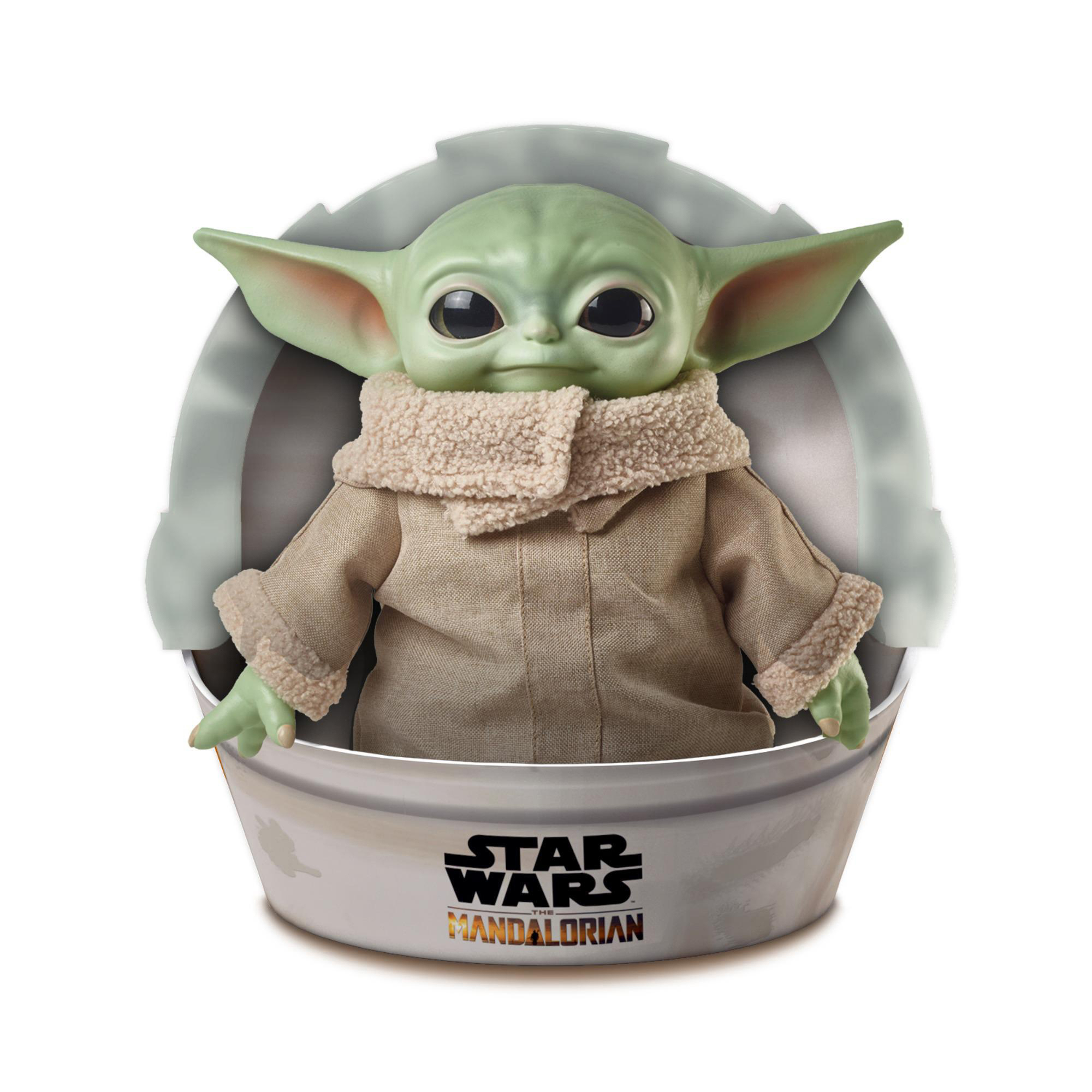 MATTEL „The Child“ Plüschfigur, ca. 28 cm, Kuschelfigur Yoda The Mandalorian Plüschfigur Mehrfarbig