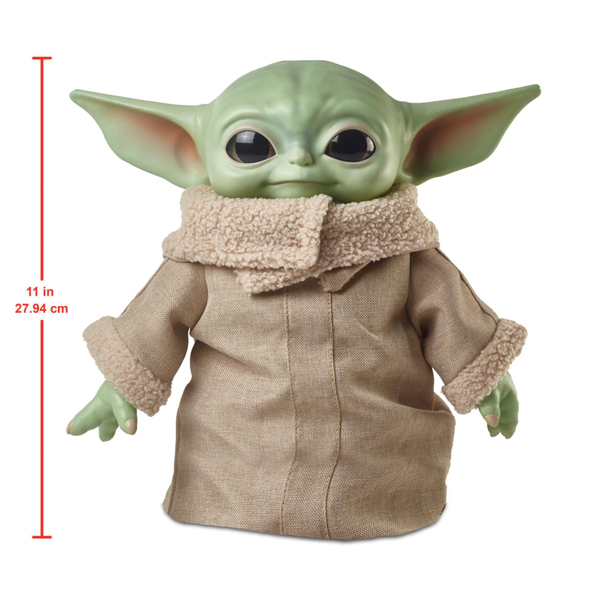 MATTEL „The Child“ Plüschfigur, ca. 28 cm, Kuschelfigur Yoda The Mandalorian Plüschfigur Mehrfarbig