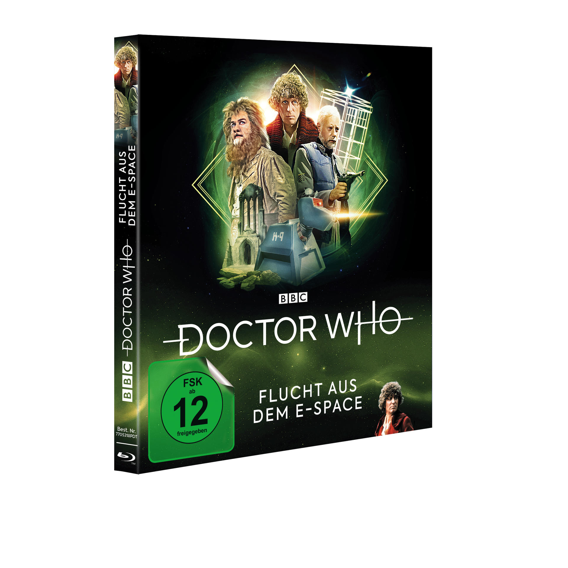 DVD-Cover für 'Doctor Who: Flucht aus dem E-Space'.