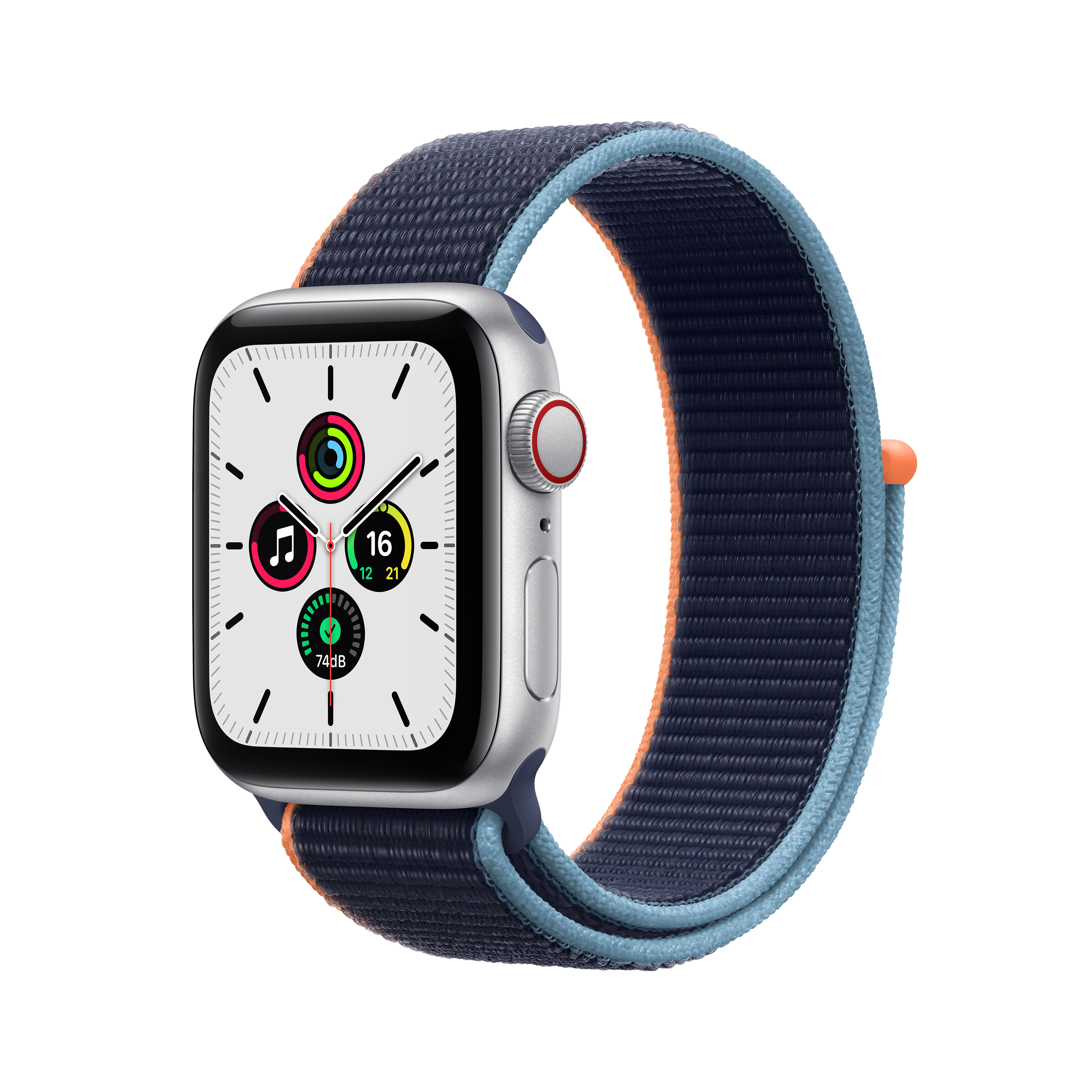 Apple Watch Gps cellular 40mm aluminio en plata correa loop deportiva azul marino intenso reacondicionado 40 caja 2020 reloj serie myeg2tya