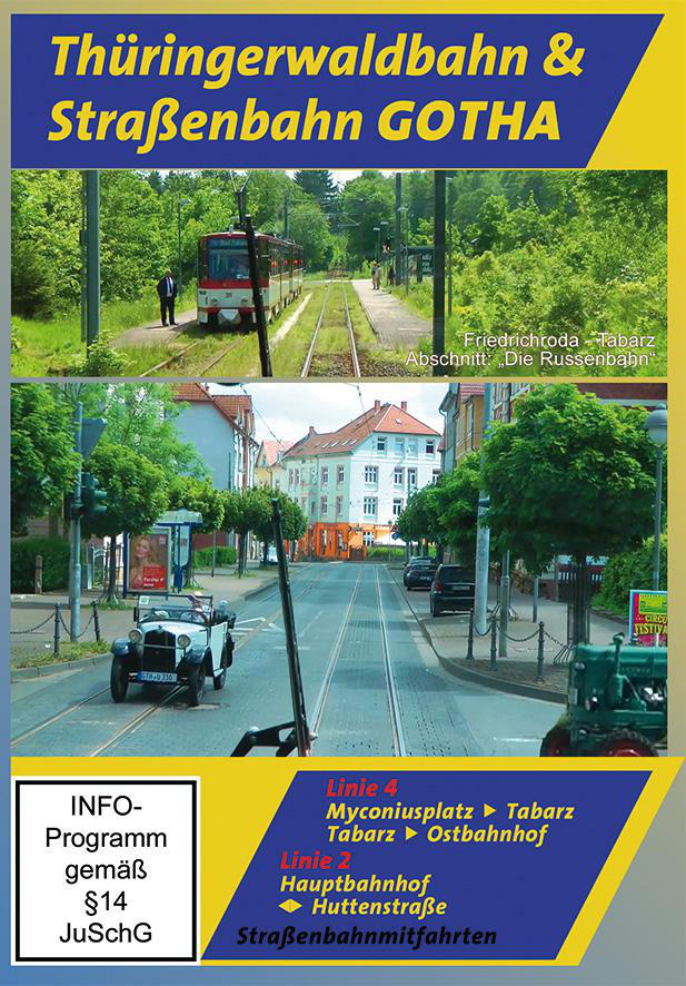 Thüringerwaldbahn & und Linien 2 Gotha DVD Straßenbahn 4 