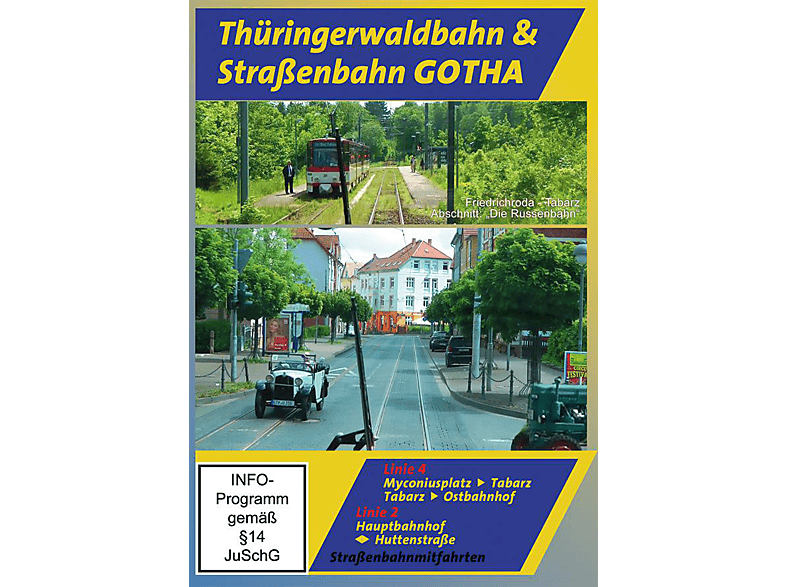 Thüringerwaldbahn & Straßenbahn Gotha - Linien 2 und 4 DVD