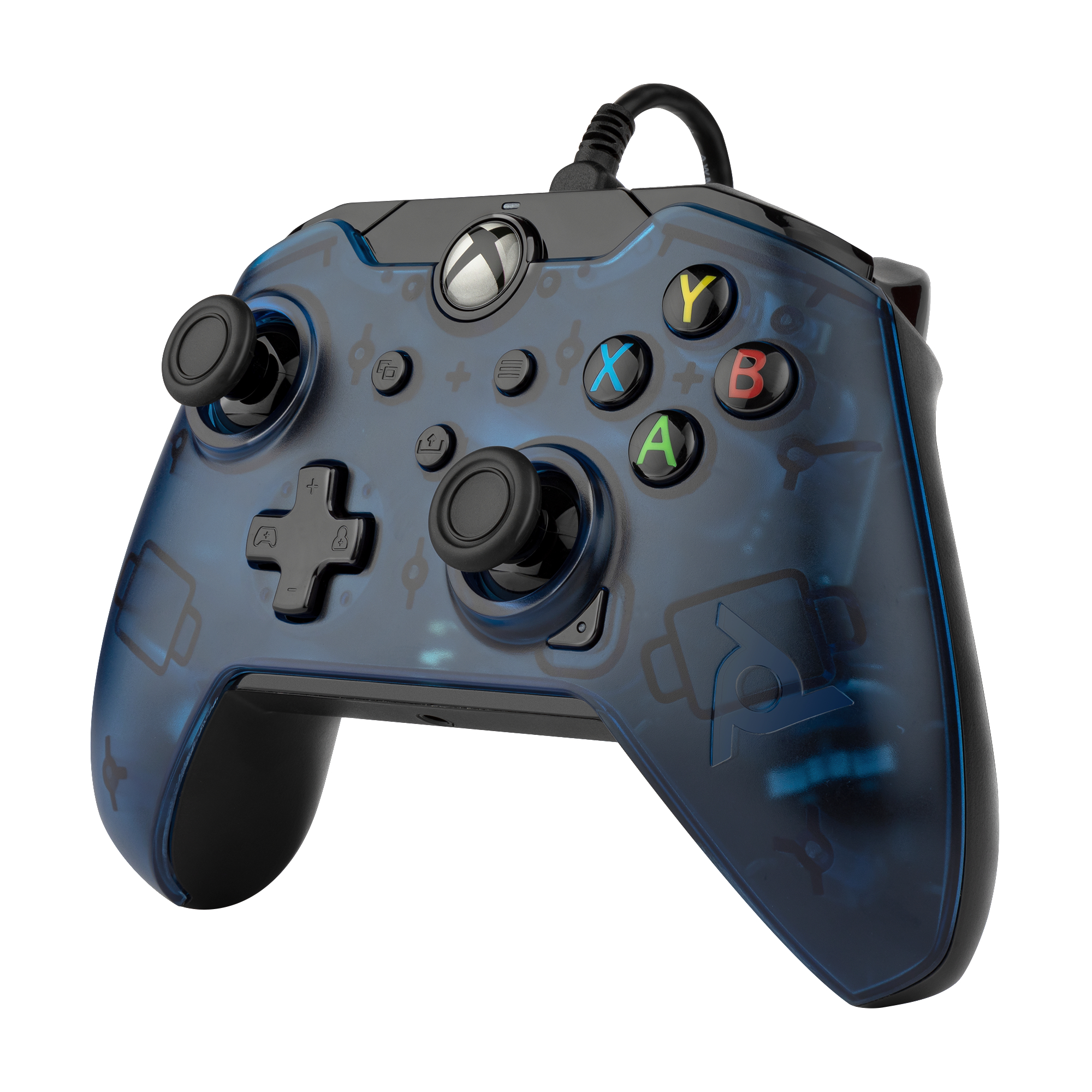 PDP LLC Kabelgebundener PDP Controller Mitternachtsblau für Xbox Series X, Xbox Series S, Xbox One, PC