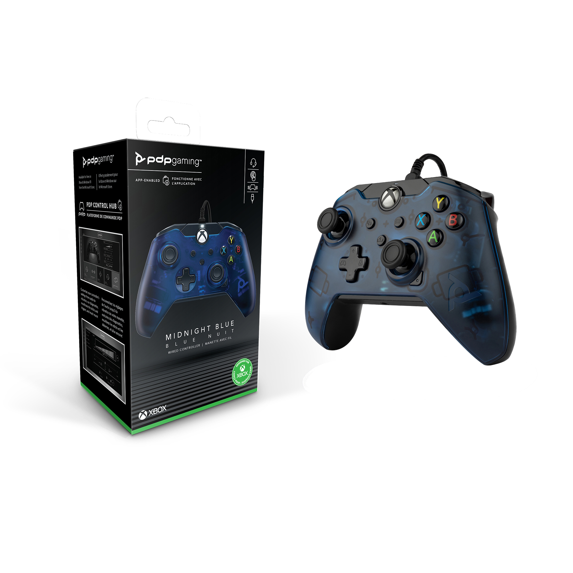 Controller für Mitternachtsblau Xbox S, PC Kabelgebundener LLC PDP Xbox Series One, Xbox Series PDP X,