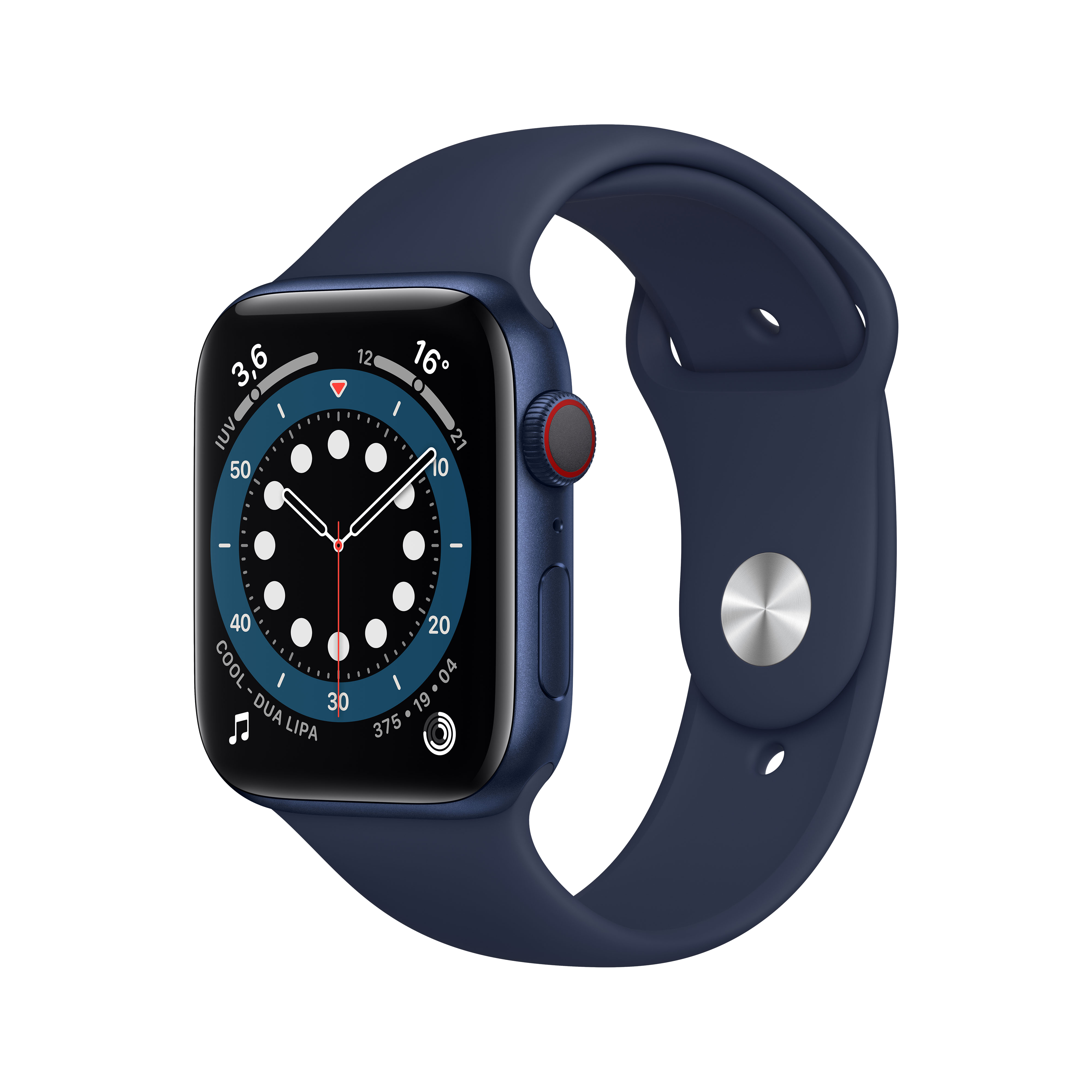 Apple Watch S6 44 mm lte caja aluminio en azul y correa deportiva marino series 6 gps cellular intenso talla 44mm