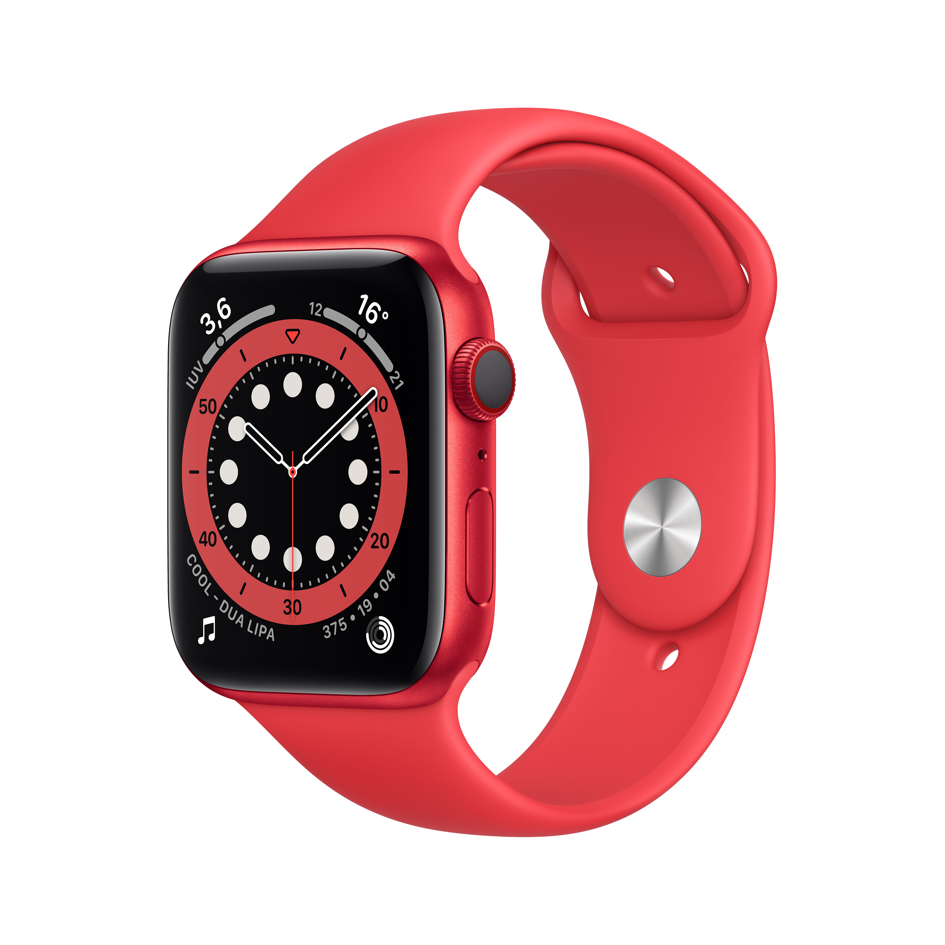 Apple Watch S6 44mm lte caja aluminio product red y correa rojo series 6 gps+cell 44 en cellular prroductred talla smartwatch