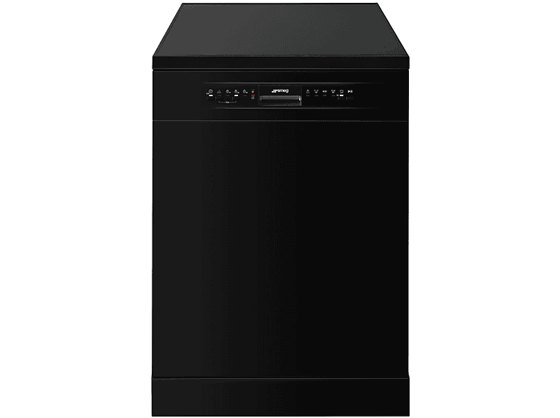 LAVASTOVIGLIE Libera installazione (FS) SMEG LVS292DN, Programmi 5, Dimensioni: L 59,8 cm, A 84,8 P 60 Rumorosità 49 dB(A), Consumo di acqua 12 l, nero, Classe D