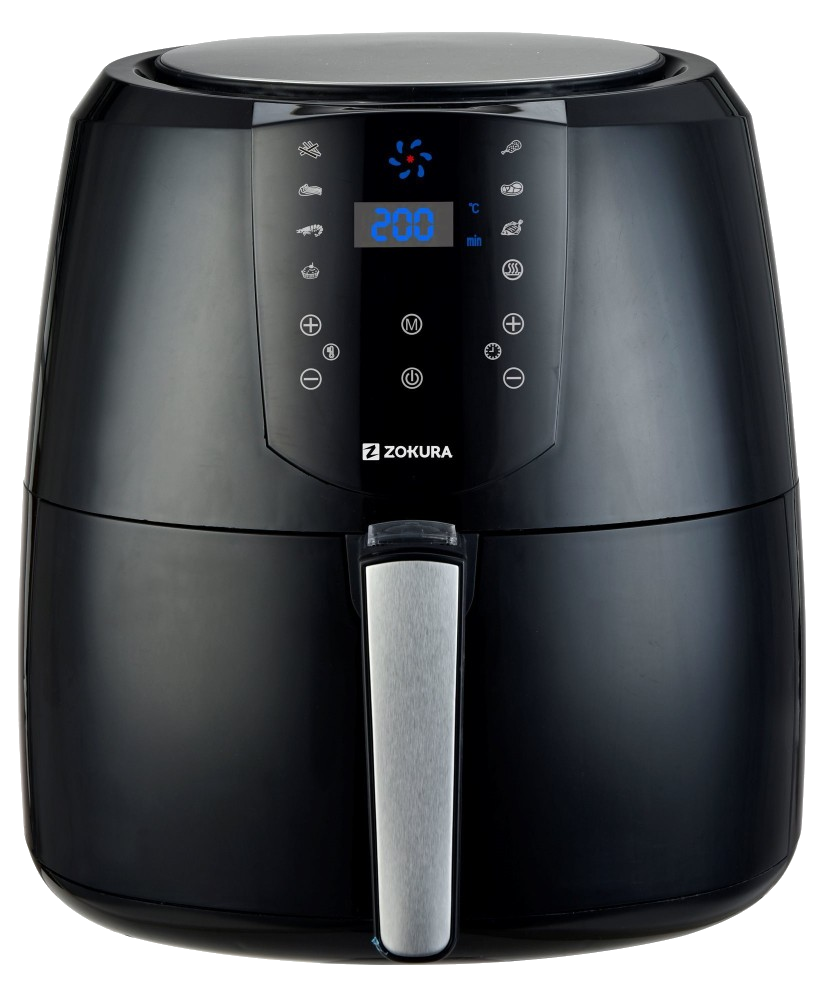 ZOKURA Z1232 Forrólevegős fritőz, 5.2l, 1800W