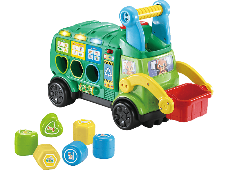 VTECH 2-in-1 Recycling Rutscherfahrzeug, Mehrfarbig