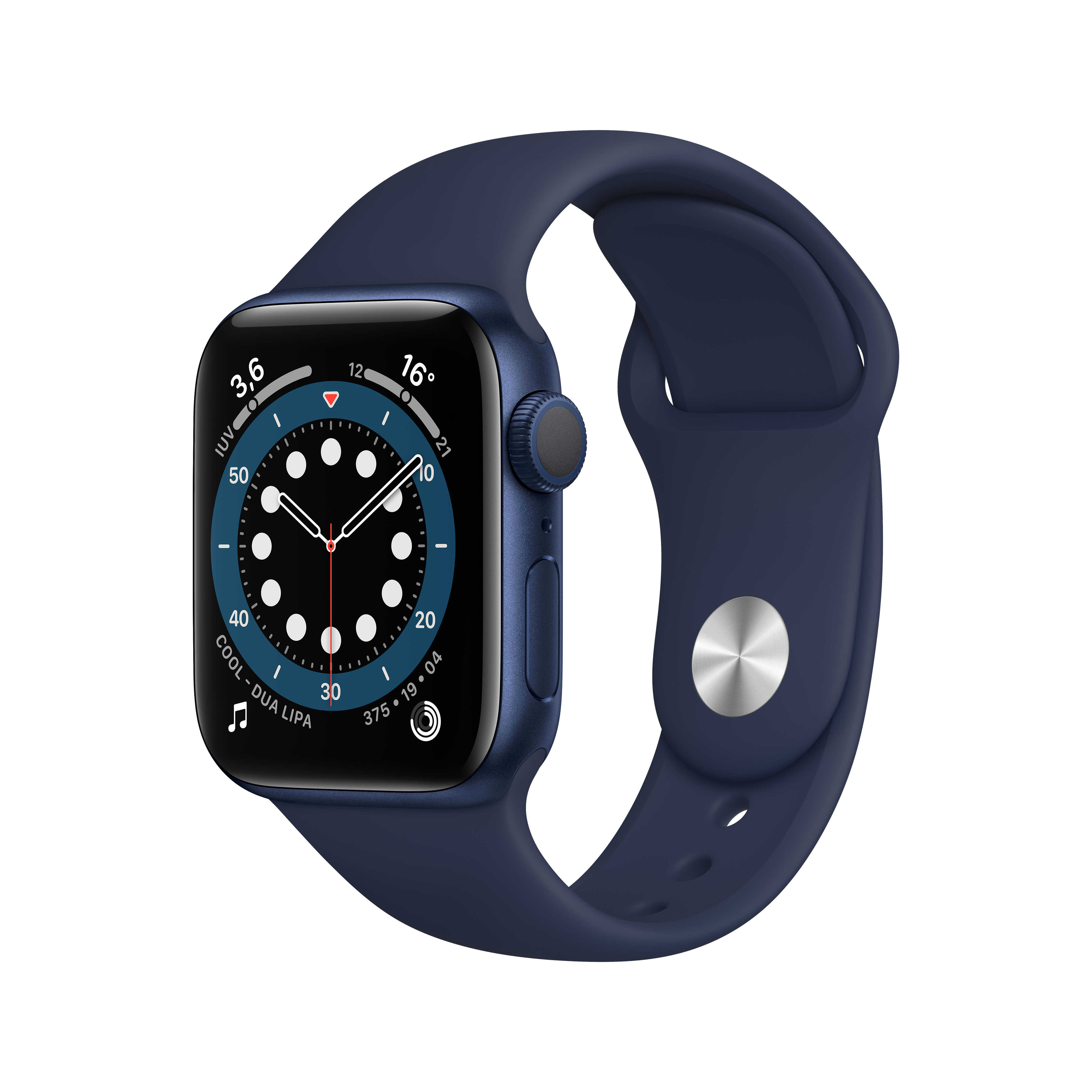 Apple Watch Series 6 gps 40 mm caja aluminio en azul correa deportiva marino intenso talla s6 40mm