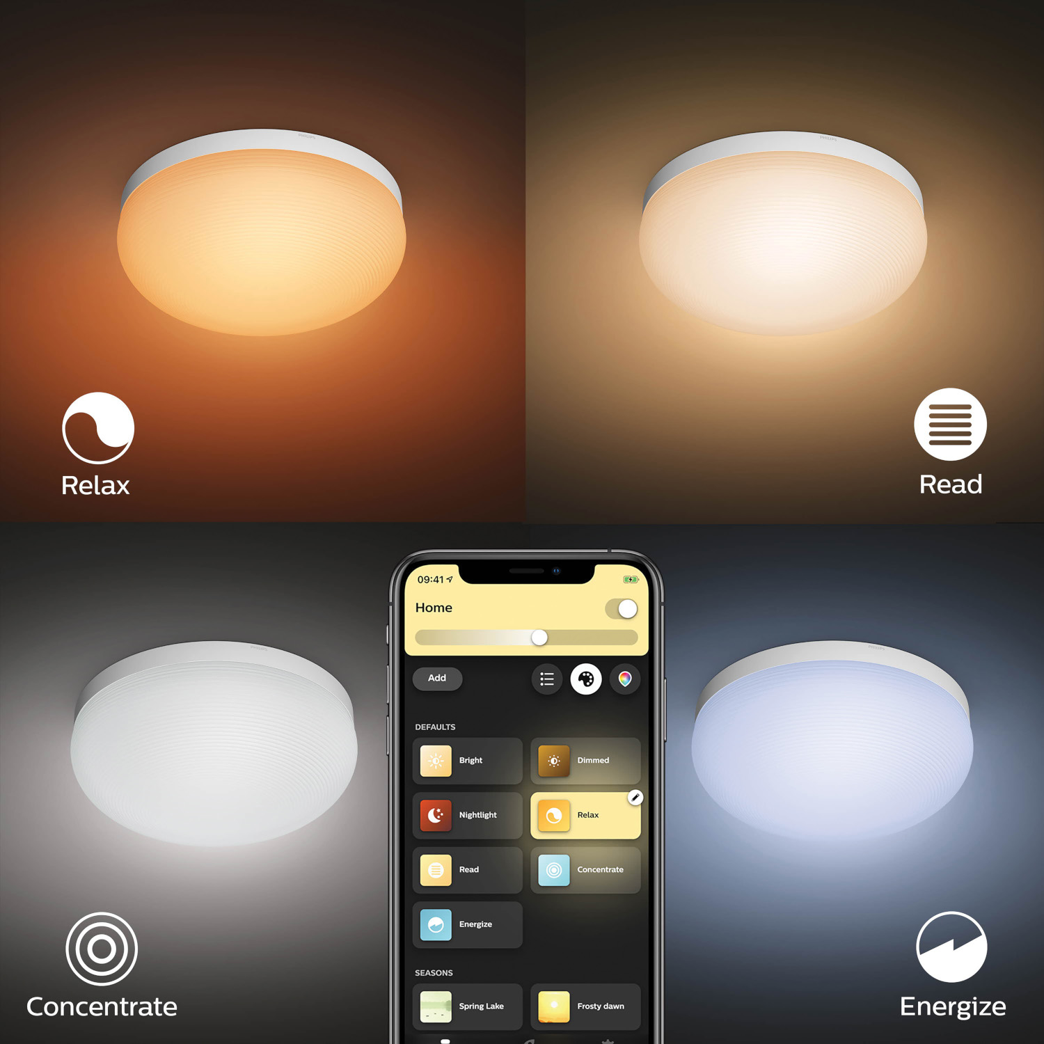 PHILIPS HUE Plafondlamp Flourish Meerkleurig (34350400)