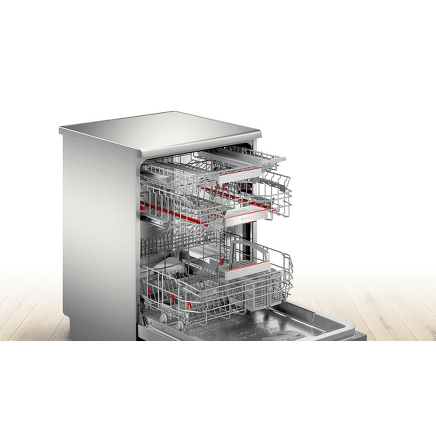 Lavavajillas - Bosch SMS6ZDI08E, Independiente, 13 servicios, 6 programas, 60 cm, Inox