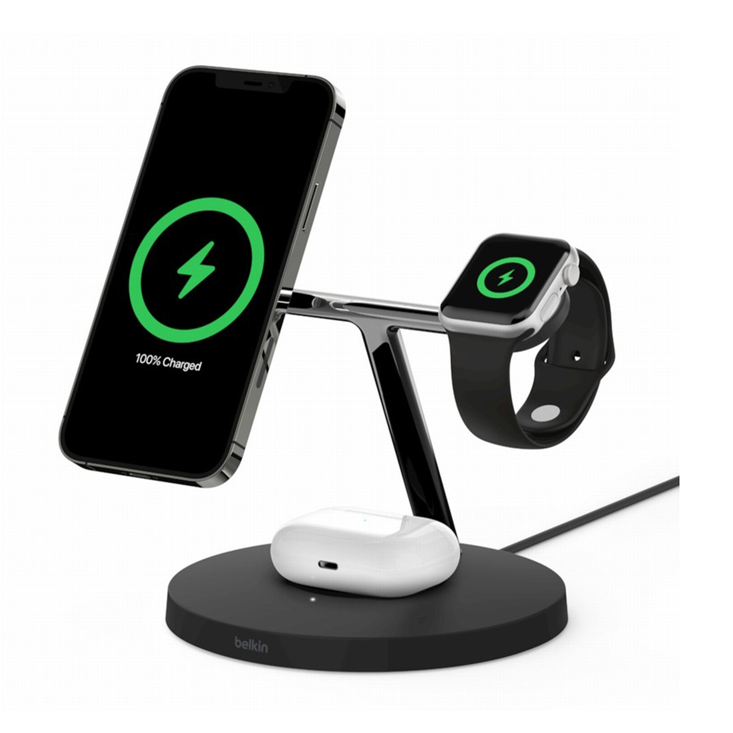 Caricabatteria Wireless Belkin Stand WL Magsafe 3 IN 1
