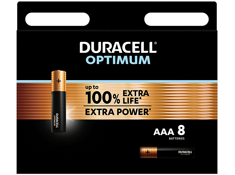 Batterie Ministilo AAA Duracell Optimum 8 PZ