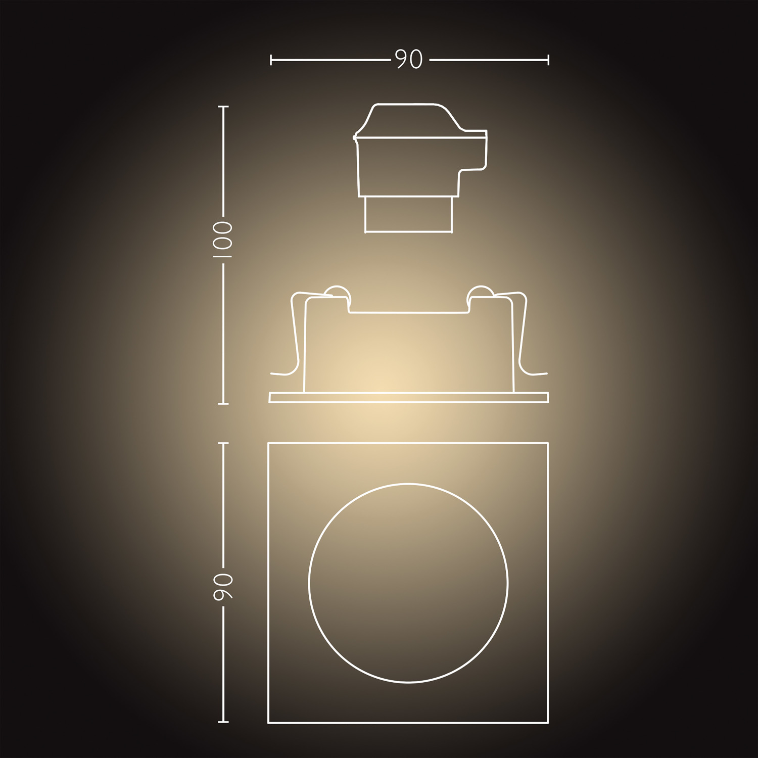 PHILIPS HUE Spot encastrable Smart Milliskin Blanc (33860900)