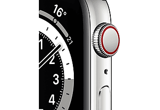 Apple Watch Series 6, GPS+CELL, 44 mm, Caja de Acero inoxidable en plata, Pulsera Milanese Loop plata