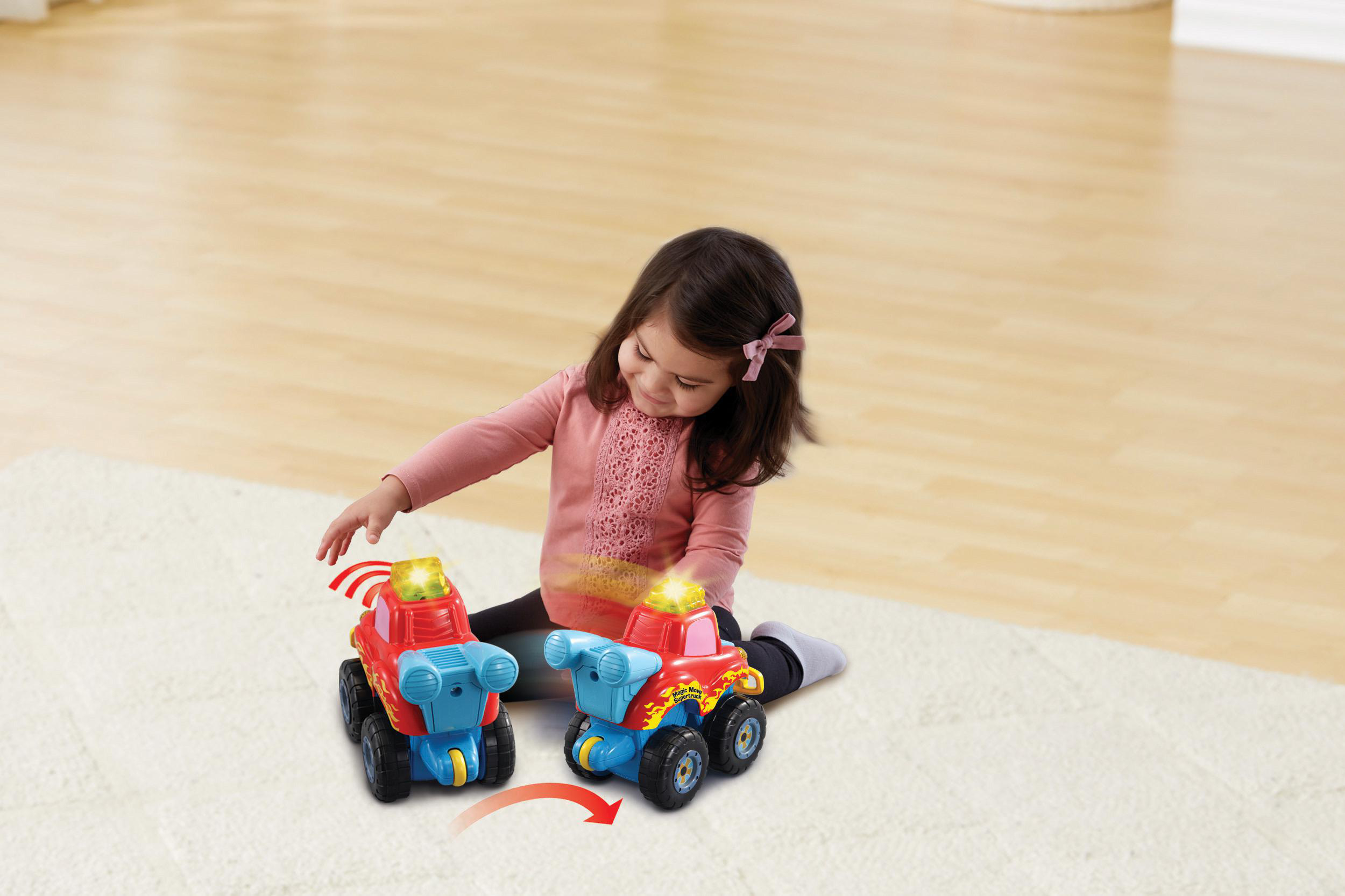 - Flitzer Magic VTECH Move Baby Spielzeugauto, Mehrfarbig Tut Supertruck Tut