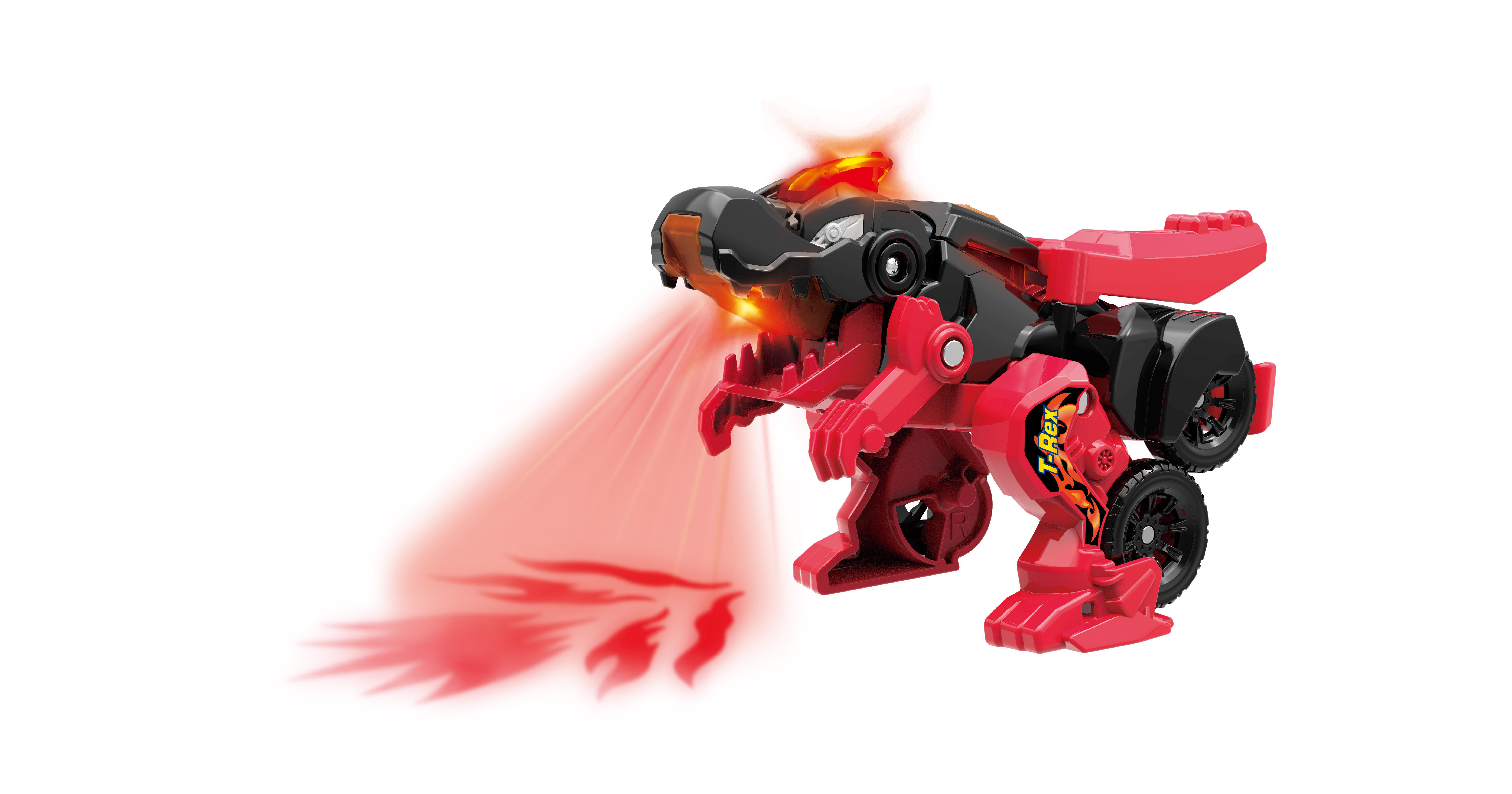 VTECH Switch & Go Dinos - Fire-Mini-T-Rex Actionfigur, Mehrfarbig