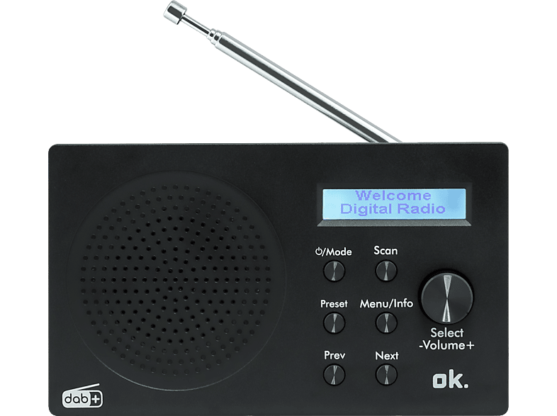 OK. Ord 101bt-b-1 Dab+ Zwart