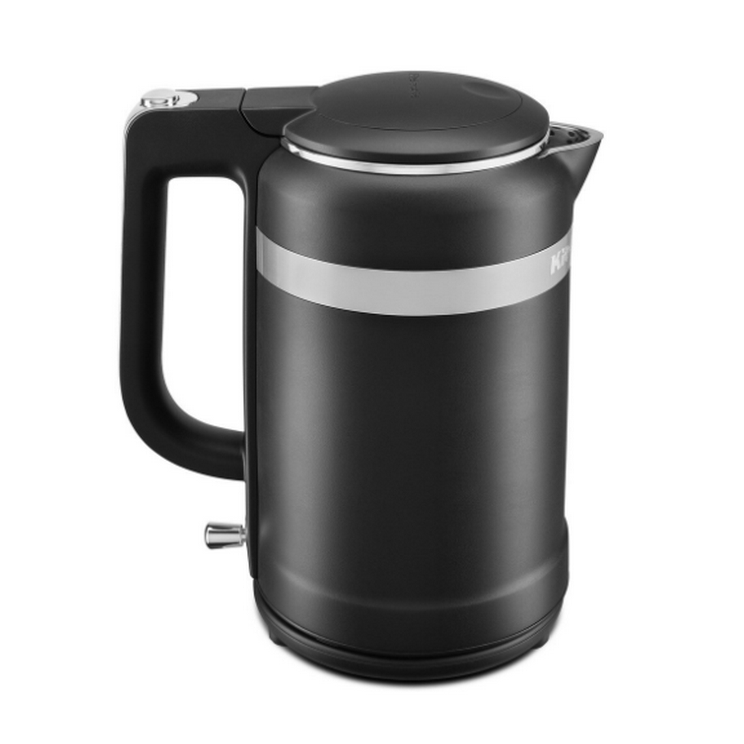 Hervidor de agua - KitchenAid 5KEK1565EBM, 2400 W, 1.5 l, Rotación 360 °, Hasta 100 ° C, Negro mate