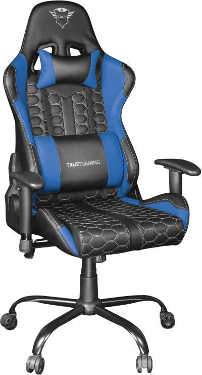 TRUST GXT 708R Resto, Kunstleder, Tragkraft 150kg, Blau Gaming Sessel, Blau