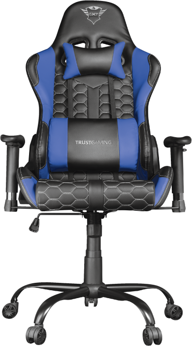 TRUST GXT 708R Resto, Kunstleder, Tragkraft 150kg, Blau Gaming Sessel, Blau