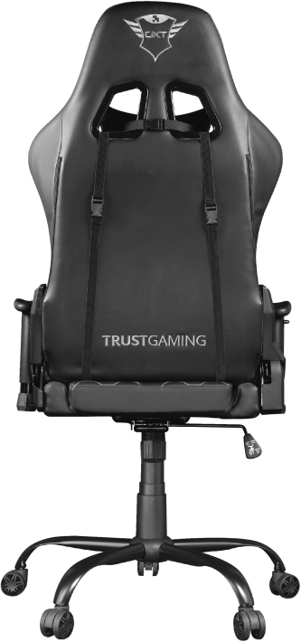 TRUST GXT 708R Resto, Kunstleder, Tragkraft 150kg, Schwarz Gaming Sessel, Schwarz
