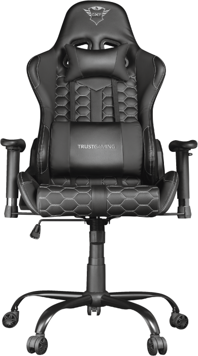 TRUST GXT 708R Resto, Kunstleder, Tragkraft 150kg, Schwarz Gaming Sessel, Schwarz