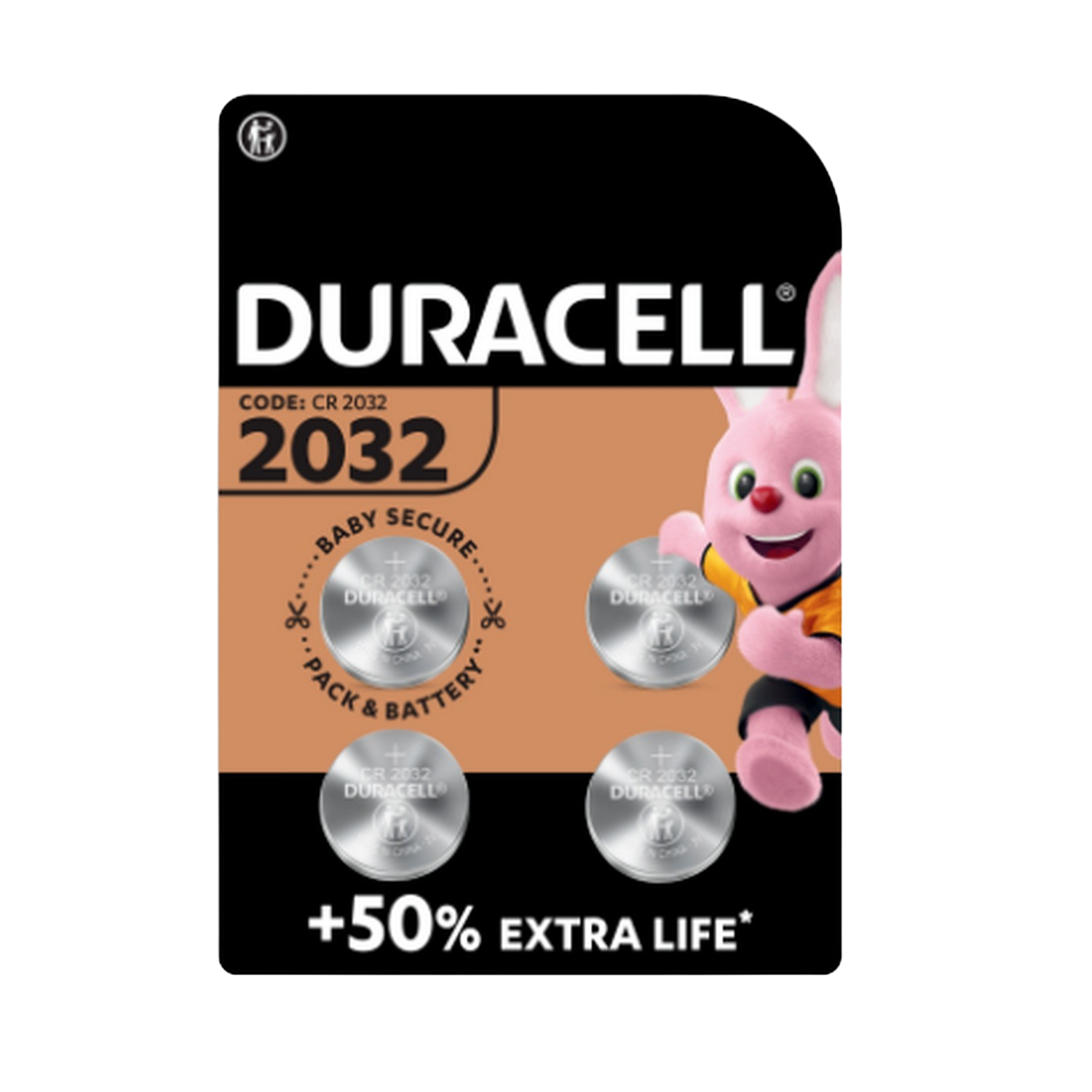Duracell Pilas De litio 2032 3 paquete 4 con tecnología baby secure para uso en llaves sensor elementos vestibles dispositivos dl2032cr2032 3v dl2032 cr2032