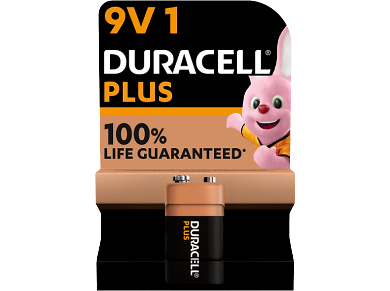 Pila alcalina Duracell Plus Power 9V. Venta online de pilas.