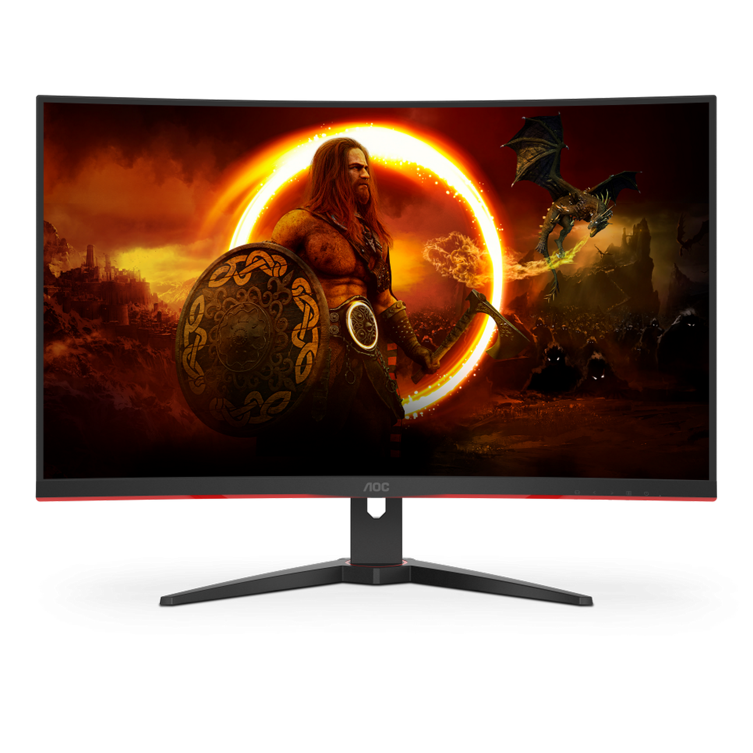 Monitor Aoc C32g2aebk 31.5 led fullhd 165hz freesync premium curvo gaming c32g2ae 32 1500r 160hz 1ms va 1920x1080 250 cdm dsub hdmix2 displayport 1x1.4 1 165 80 315 1920 1080