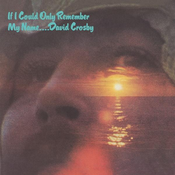 Albumcover: Gesicht eines Mannes mit Sonnenuntergang über dem Meer. Text: David Crosby.