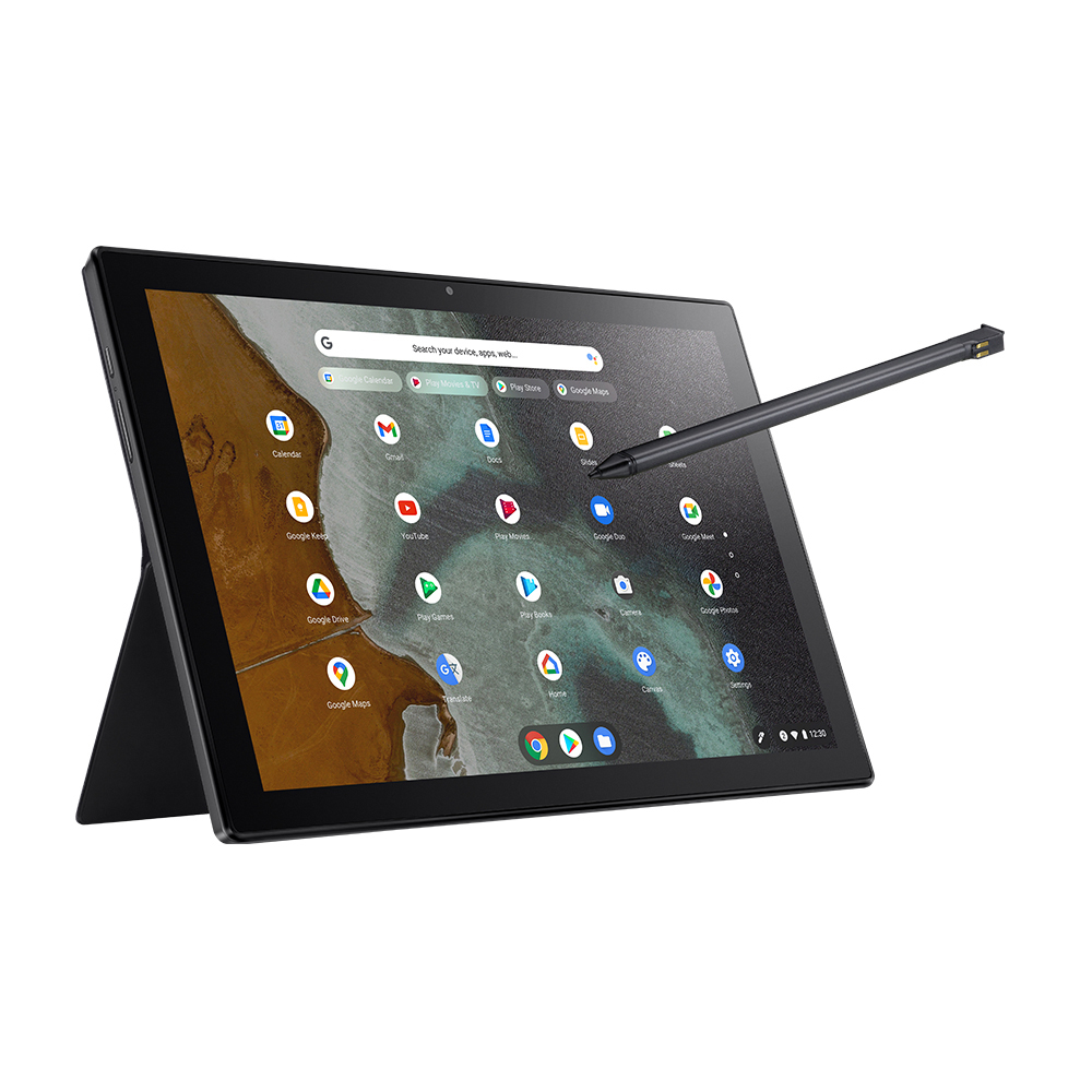 Pen, Mali-G72, MediaTek Touchscreen, Chrome ARM, RAM, 10,5 CM3 Mineral GB Google Chromebook Stylus Grey Chromebook, Display (CM3000DVA-HT0011) 4 eMMC, 64 8183 Prozessor, mit ASUS Zoll OS inkl. GB