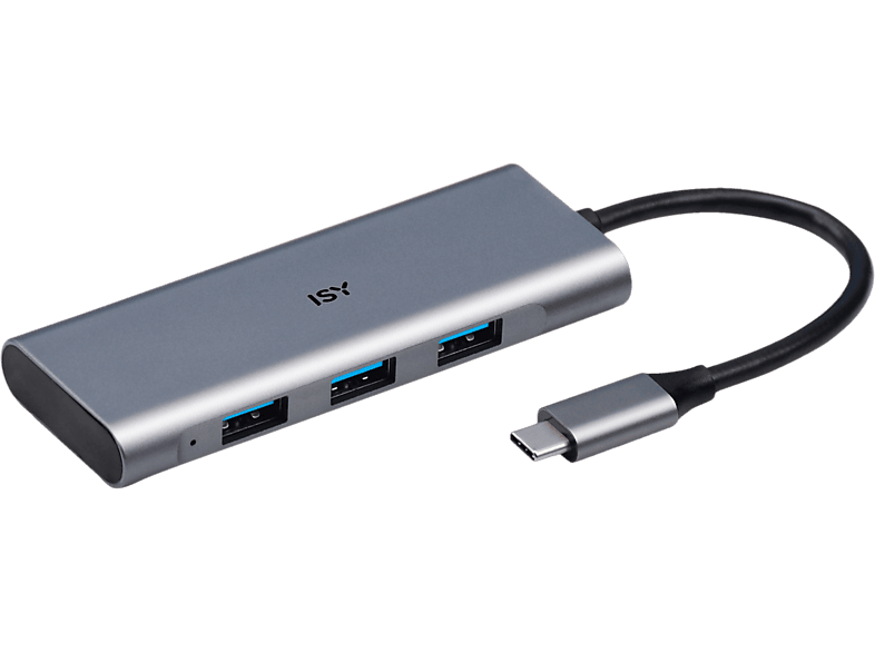 ISY IHU-5000 - USB-C Adapter (Silber)