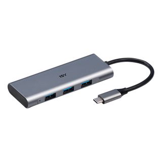 ISY IHU-5000 - Adattatore USB C (Argento)