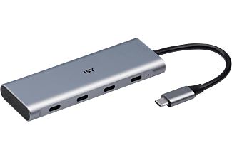 ISY IHU-5400 - Adattatore USB C (Argento)