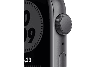 Watch SE, GPS, 44 mm, Caja de aluminio en gris espacial, Nike