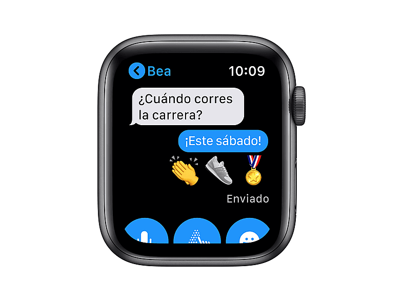 Apple Watch Nike SE, GPS, 44 mm, Caja de aluminio en gris espacial