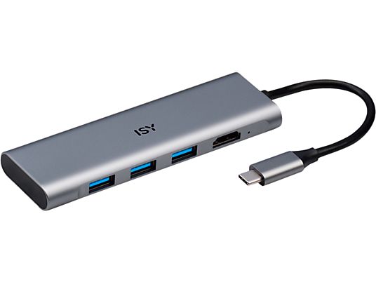 ISY IAD-1016 - Adattatore USB C (Argento)